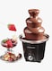 Generic 3 Tier Mini Chocolate Fondue Fountain 2724297899922 Black/Silver