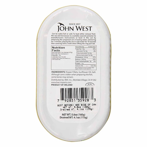 John West Kipper Fillets In Sunflower Oil 160g