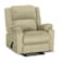 In House Velvet Rocking &amp; Rotating Recliner Chair - Dark Ivory - AB02