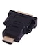 Generic 19 Pin Male To Female Adapter HDMI Black/Gold
