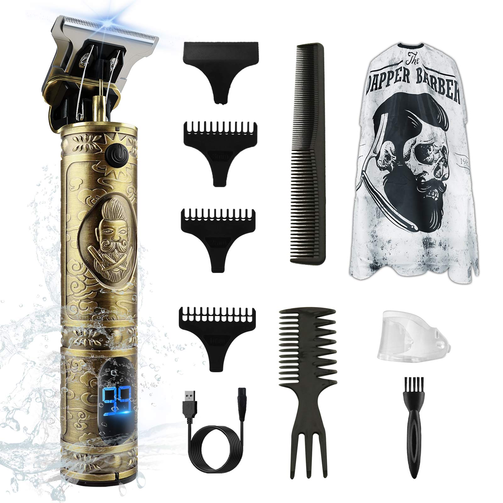 Buy Professional Pro Li Hair Trimmer, Electric T-Blade Cordless Hair ...