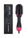 Generic One-Step Hair Blow Tangle Comb And Dryer Black/Pink 35 X 10Centimeter