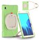 Moxedo Shockproof Rugged Protective Colorful Case with 360 Rotating Kickstand, Shoulder Strap, and Pen Holder for Kids Compatible for Samsung Galaxy Tab A7 10.4 Inch (T500/T505) (Matcha Green)
