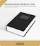 Rubik Book Safe With Key Lock, Home Dictionary Diversion Secret Book Metal Safe Lock Box, 24 x 15.5 x 5.5cm - Black Medium