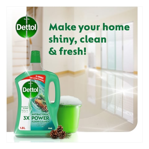 Dettol 3x Power Antibacterial Floor Cleaner Pine 1.8L