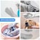 ZALCOON Silicone Dishwashing Gloves Reusable Rubber Cleaning Gloves, Dishwashing Gloves Silicone Glove Brush, Washing Gloves for Kitchen, Housework, Car, Bathroom, Clothes, Pet (Gray)