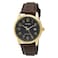 CASIO MENS LEATHER BRN ANALOGUE 766