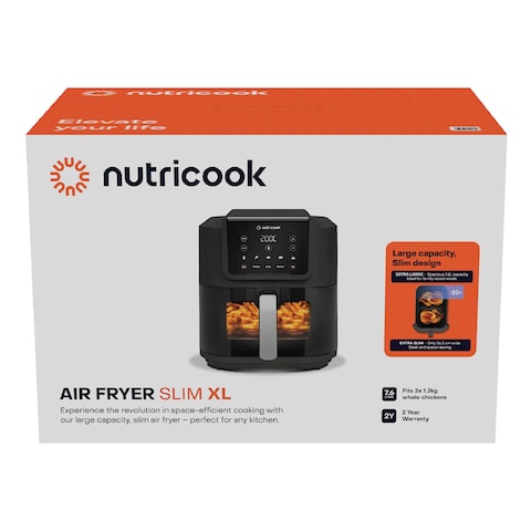 Nutricook Slim Air Fryer NC-AFS200 Black Extra Large 7.6L