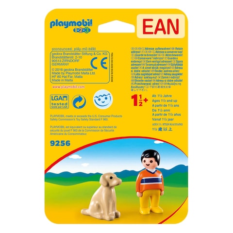 Playmobil 9256 1.2.3 Man With Dog Toy