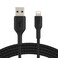 Belkin Charging Cable Braided US to Lighning 0.15m