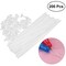 Party Time 200-Pieces 42cm White Balloon Sticks Holders with Cups for Wedding, Party, Holidays, Anniversary Birthday Decoration - Party Supplies