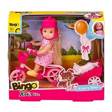 بينجوعروسة كوكي مع دراجة للبنات