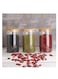 Marrkhor Glass Food Storage Jars Containers, High Borosilicate Glass Cookies Jars With Airtight Bamboo Lid Set Of 3, Kitchen Canisters For Coffee, Flour, Sugar, Candy, Cookie-750ml