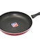 Nonstick Flat Fry Pan with lid Red/Black 24CM
