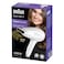 Braun Hair Dryer HD 380 Satin Power Perfection For Fast And Easy Drying 2000 Watts 2 Heat Setti