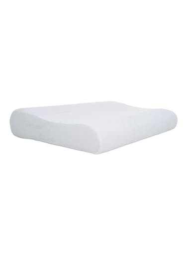 Generic Memory Foam Neck Pillow White 45.7X66X11.4Inch