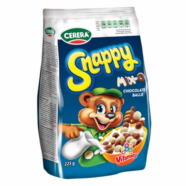 Cerera Snappy Mix Chocolate And White Balls Cereals 225g