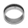 Guy Laroche Stainless Steel Ring with Carbon Fiber Sz 58 For Men, 4TN013AVB-58