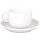 Generic 6-Piece Tea Cup And Saucer Set - White 180ml