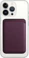 FOCUS Strong Magnetic Card Holder Leather Wallet with MagSafe for Apple iPhone 14 Pro Max/14 Plus/14 Pro/14/13 Pro Max/13 Pro/13/13 Mini/12 Max/12/12 Pro/12 Mini, (Dark Cherry)