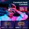 RENPHO Eye Massager with Heat and Bluetooth Music Rechargeable Eye Care Machine with 5 Modes - Gradient Purple