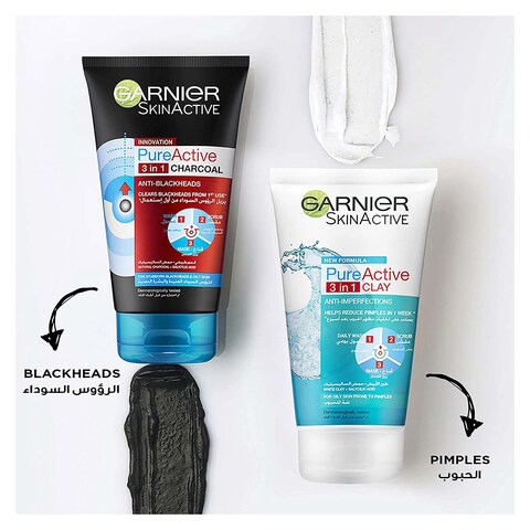 Garnier Pure Active Charcoal 3in1 - 150 Ml