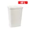 Plastic Forte Rattan Laundry Hamper, 60L, White