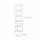 Zenments, 6 Tier Wire Shelf, Chrome, 32.5W x28D x157.5H cm, HTC-ZEN-260