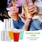 Vsell24&trade; 50PC Disposable Drinking Plastic Cup 16oz For Smoothie Coffee Water Juice Cups With Flat Lid Clear&hellip;