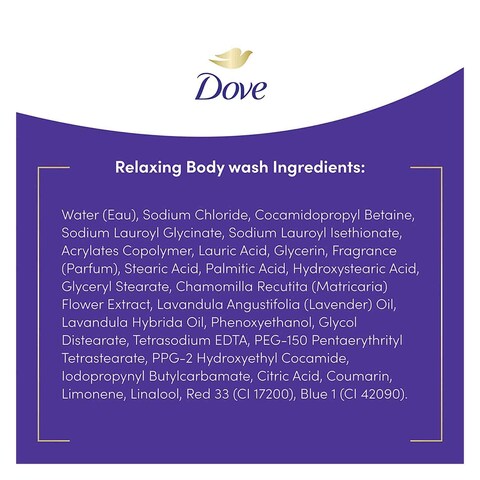 Dove Lavender Oil And Chamomile Body Wash 650ml