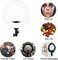 Coopic Rl-18D Bio-Color 3200K- 5600K Dimmable Ring Video Light (18 Inches/46 Centimeters Outer, 55W, 2048 Pieces LED Smd) Black