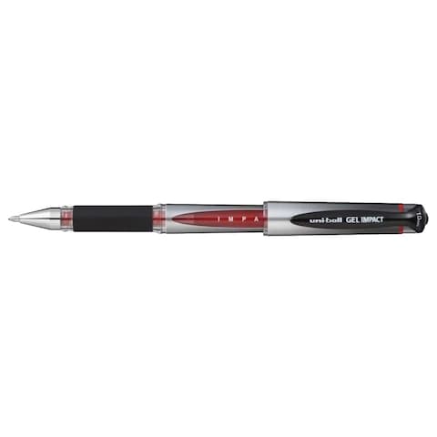 Uni-ball Gel Impact, Super Smooth Gel Ink Roller Ball, 1.0mm, Red