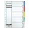 Maxi 5 Part Coloured PP Divider White