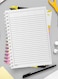 Lowha Spiral Notebook With 60 Sheets And Hard Paper Covers With Leaves &amp; Summer Design, For Jotting Notes And Reminders, For Work, University, School
