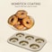 Decdeal - 1PC 6 Cavity Nonstick Donut Bakeware Food-grade Carbon Steel Baking Mold Kitchen DIY Donut Baking Tray
