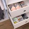 4 in 1 Foldable Storage Box for Underwear Socks Bra Closet Drawer Organizer Home Supplies Fabric Foldable Closet Undergarment Organizer Storage Boxes