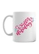 muGGyz Printed Ceramic Coffee Mug White 11Ounce