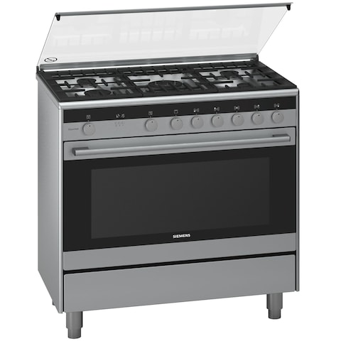 Siemens Gas Cooker HG73G8357M Silver/Black 90x60cm