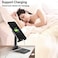 Cell Phone Stand, Adjustable phone holder for Desk, Foldable Desktop Tablet Stand Holder, Double Adjustable Mobile stand Phone Tablet Holder (Black)
