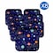 Cosmic Galaxy Printed Square Shaped Plate 18cm 8 PCS