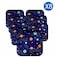 Cosmic Galaxy Printed Square Shaped Plate 18cm 8 PCS