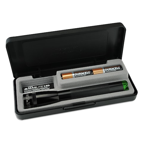 Maglite SP22SY7 Spectrum Series Mini MagLite 2-Cell AA Green LED Flashlight, Presentation Box