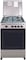 Nobel 50 x 50 Gas Cooker, 4 Gas Burners, Gas Oven With Grill Function, Enamel Grids Lid Stainless Steel Top, Made in Turkey NGC5000 Silver
