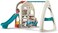 Slide for Kids Toys Set 3 in 1 Outdoor Play Structure Jumbo Slide and Swing with Basket Ball Game(16306)