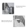 Generic-Standing Shelf Units Kitchen Shelf Stainless Steel Faucet Rack Rag Drain Rack Household Kitchen Punch-Free Sink Storage Rack