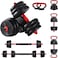 YALLA HomeGym 30KG Adjustable Dumbbells Barbell Set, 7 in 1 Weights Dumbbells with Connecting Rod, Non-slip Handles