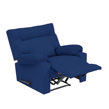 إن هاوس كرسي استرخاء هزاز منجد بالمخمل - كحلي - NZ10