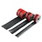 Generic-Universal Car Sticker 4D Carbon Fiber Rubber DIY Door Sill Protector Edge Guard 1m 5cm