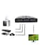 Generic - 3-In-1 Output Ports HDMI Switch Splitter 8x7.1x1.8centimeter Black