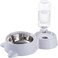 SKY-TOUCH Cat Dog Food Dish Bowl, Pet Food Dish Bowl, and Auto Gravity Pet Water Dispenser, Cat Bowl Set for Small to Medium Dogs and Cats.